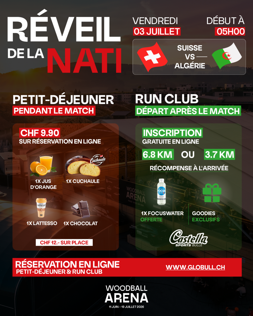 🇨🇭⚽ Réveil de la Nati à la Woodball Arena ! 🇩🇿